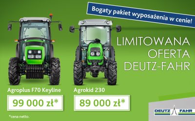 KOMPAKTOWE MODELE DEUTZ-FAHR W PROMOCJI